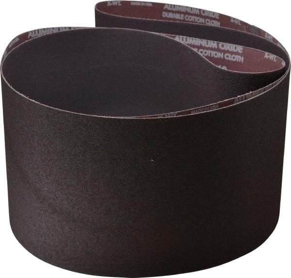 Norton - 8" Wide x 107" OAL, 60 Grit, Aluminum Oxide Abrasive Belt - Aluminum Oxide, Medium, Coated, X Weighted Cloth Backing, Series R228 - Industrial Tool & Supply