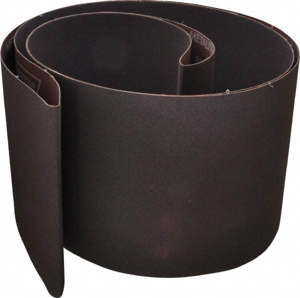 Norton - 8" Wide x 107" OAL, 100 Grit, Aluminum Oxide Abrasive Belt - Aluminum Oxide, Fine, Coated, X Weighted Cloth Backing, Series R228 - Industrial Tool & Supply