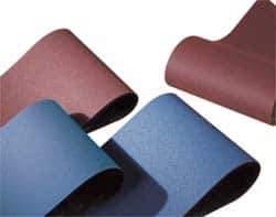 Norton - 36" Wide x 75" OAL, 80 Grit, Aluminum Oxide Abrasive Belt - Aluminum Oxide, Medium, Coated, X Weighted Cloth Backing, Series R215 - Industrial Tool & Supply
