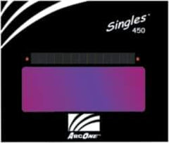 ArcOne - 5-1/4" Wide x 4-1/2" High, Lens Shade 11, Auto-Darkening Lens - 0.2" Thick, Green, Horizontal Mount - Industrial Tool & Supply