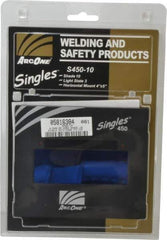 ArcOne - 5-1/4" Wide x 4-1/2" High, Lens Shade 10, Auto-Darkening Lens - 0.2" Thick, Green, Horizontal Mount - Industrial Tool & Supply