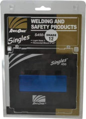 ArcOne - 5-1/4" Wide x 4-1/2" High, Lens Shade 12, Auto-Darkening Lens - 0.2" Thick, Green, Horizontal Mount - Industrial Tool & Supply