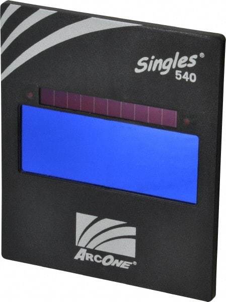 ArcOne - 4-1/2" Wide x 5-1/4" High, Lens Shade 11, Auto-Darkening Lens - 0.2" Thick, Green, Vertical Mount - Industrial Tool & Supply