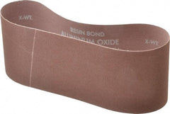 Norton - 4" Wide x 24" OAL, 120 Grit, Aluminum Oxide Abrasive Belt - Aluminum Oxide, Fine, Coated, X Weighted Cloth Backing, Series R228 - Industrial Tool & Supply