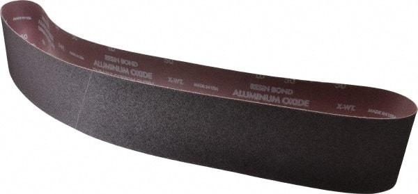 Norton - 4" Wide x 54" OAL, 50 Grit, Aluminum Oxide Abrasive Belt - Aluminum Oxide, Coarse, Coated, X Weighted Cloth Backing, Series R228 - Industrial Tool & Supply