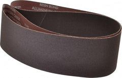 Norton - 4" Wide x 54" OAL, 100 Grit, Aluminum Oxide Abrasive Belt - Aluminum Oxide, Fine, Coated, X Weighted Cloth Backing, Series R228 - Industrial Tool & Supply