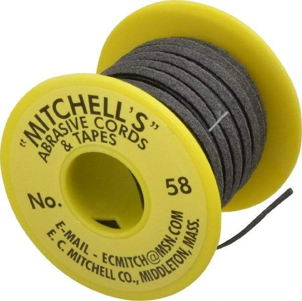 Made in USA - 3/16" Wide, 150 Grit Aluminum Oxide Abrasive Tape - 10' Long, Very Fine Grade - Industrial Tool & Supply