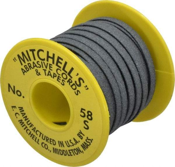 Made in USA - 3/16" Wide, 150 Grit Silicon Carbide Abrasive Tape - 50' Long, Very Fine Grade - Industrial Tool & Supply