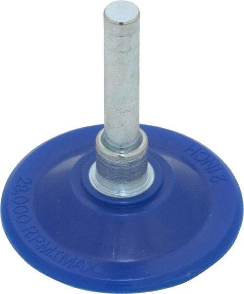 Value Collection - 2" Diam Adhesive/PSA Disc Backing Pad - 1/4" Shank Diam, 12,000 RPM - Industrial Tool & Supply