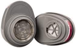 MSA - White and Magenta P100 Cartridge - Series Advantage 200, Protects Against Acid Gas - Industrial Tool & Supply