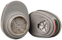 MSA - Green and Magenta P100 Cartridge - Series Advantage 200, Protects Against Ammonia, Methylamine - Industrial Tool & Supply