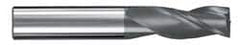 SGS - 31/64", 1" LOC, 1/2" Shank Diam, 3" OAL, 3 Flute, Solid Carbide Square End Mill - Industrial Tool & Supply