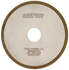Norton - 6" Diam x 1-1/4" Hole x 1/8" Thick, 150 Grit Surface Grinding Wheel - Diamond, Type 1A1, Very Fine Grade, Resinoid Bond - Industrial Tool & Supply