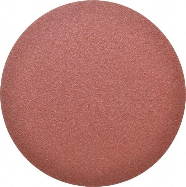 Made in USA - 8" Diam, 50 Grit Aluminum Oxide Adhesive PSA Disc - Coarse Grade, X Weighted Cloth Backing, For Low Speed Dual-Action Sanders, Random Orbital Sanders - Industrial Tool & Supply