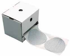 Norton - 3-1/2" Diam, 120 Grit Aluminum Oxide Adhesive PSA Disc - Medium Grade, Natural, B Weighted Backing, Flexible - Industrial Tool & Supply