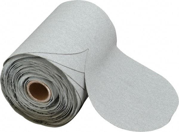 Made in USA - 6" Diam, 100 Grit Silicon Carbide Adhesive PSA Disc - Fine Grade, B Weighted Paper Backing, For Low Speed Dual-Action Sanders, Random Orbital Sanders - Industrial Tool & Supply