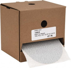 Made in USA - 6" Diam, 120 Grit Silicon Carbide Adhesive PSA Disc - Fine Grade, B Weighted Paper Backing, For Low Speed Dual-Action Sanders, Random Orbital Sanders - Industrial Tool & Supply