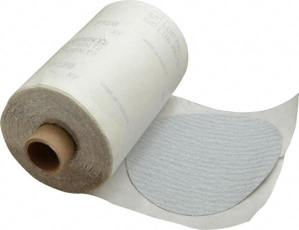 Made in USA - 5" Diam, 120 Grit Silicon Carbide Adhesive PSA Disc - Fine Grade, B Weighted Paper Backing, For Low Speed Dual-Action Sanders, Random Orbital Sanders - Industrial Tool & Supply