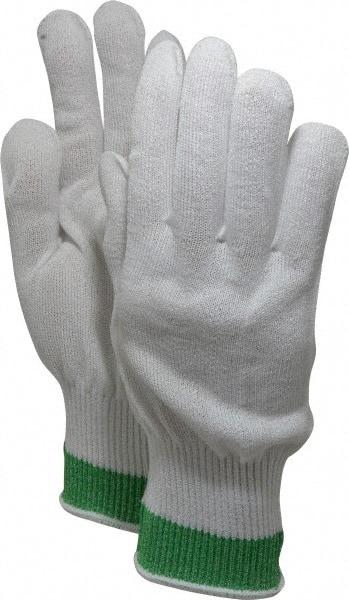 Honeywell - Size XL (10), ANSI Cut Lvl 4, Abrasion Lvl 1, HPPE Fiber Cut Resistant Gloves - Knit Wrist, White, Ambidextrous - Industrial Tool & Supply