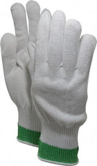 Honeywell - Size XL (10), ANSI Cut Lvl 4, Abrasion Lvl 1, HPPE Fiber Cut Resistant Gloves - Knit Wrist, White, Ambidextrous - Industrial Tool & Supply