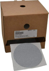 Made in USA - 5" Diam, 320 Grit Silicon Carbide Adhesive PSA Disc - Extra Fine Grade, B Weighted Paper Backing, For Low Speed Dual-Action Sanders, Random Orbital Sanders - Industrial Tool & Supply