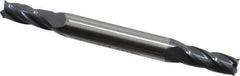 SGS - 13/64", 1/2" LOC, 1/4" Shank Diam, 2-1/2" OAL, 4 Flute, Solid Carbide Square End Mill - Double End, AlTiN Finish, Spiral Flute, 30° Helix, Centercutting, Right Hand Cut, Right Hand Flute, Series 14 - Industrial Tool & Supply
