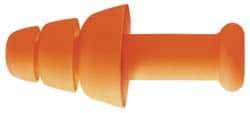 Howard Leight - Reusable, Corded, 25 dB, Flange Earplugs - Orange, 100 Pairs - Industrial Tool & Supply