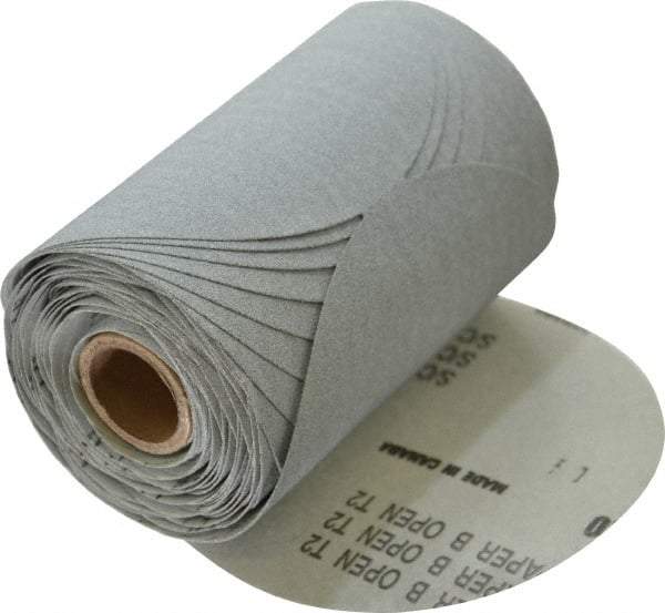 Made in USA - 5" Diam, 120 Grit Silicon Carbide Adhesive PSA Disc - Fine Grade, B Weighted Paper Backing, For Low Speed Dual-Action Sanders, Random Orbital Sanders - Industrial Tool & Supply