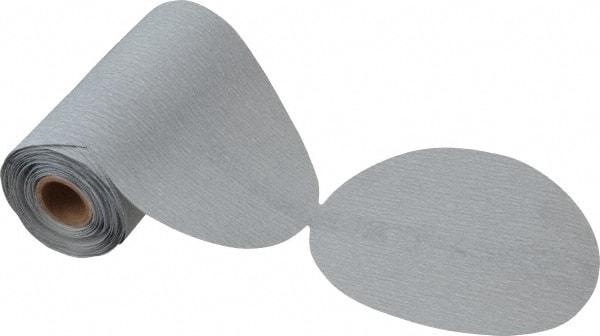 Made in USA - 6" Diam, 320 Grit Silicon Carbide Adhesive PSA Disc - Extra Fine Grade, B Weighted Paper Backing, For Low Speed Dual-Action Sanders, Random Orbital Sanders - Industrial Tool & Supply