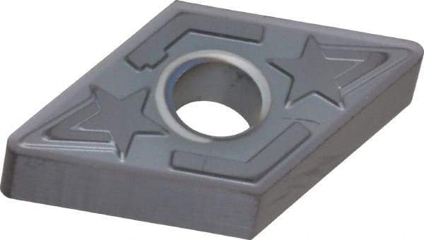 Kennametal - DNGG432 LF Grade KC5010 Carbide Turning Insert - TiAlN Finish, 55° Diamond, 1/2" Inscr Circle, 3/16" Thick, 1/32" Corner Radius - Industrial Tool & Supply