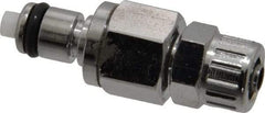 CPC Colder Products - 1/4" Outside Diam, Chrome Plated Brass Push-to-Connect Male Connector - 250 Max psi, Buna Nitrile O-Ring - Industrial Tool & Supply