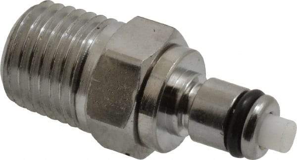 CPC Colder Products - 1/4 NPT, Chrome Plated Brass Push-to-Connect Male Connector - 250 Max psi, Tube to Male NPT Connection, Buna Nitrile O-Ring - Industrial Tool & Supply