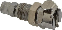 CPC Colder Products - PTF Brass, Quick Disconnect, Valved Panel Mount Coupling Body - 250 Max psi, -40 to 180°F, 1.87" OAL x 0.63" Overall Height, Chrome Plated - Industrial Tool & Supply