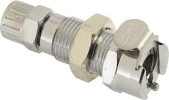 CPC Colder Products - 1/4" Outside Diam, Chrome Plated Brass Push-to-Connect Female Connector - 250 Max psi, Buna Nitrile O-Ring - Industrial Tool & Supply