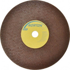 Norton - 7" 60 Grit Aluminum Oxide Cutoff Wheel - 0.035" Thick, 5/8" Arbor, 8,730 Max RPM, Use with Circular Saws - Industrial Tool & Supply