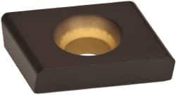 Kennametal - CDE322 Grade KCPK30 Carbide Milling Insert - TiN/TiCN/Al2O3 Finish, 0.15" Thick, 3/8" Inscribed Circle, 0.76mm Corner Radius - Industrial Tool & Supply