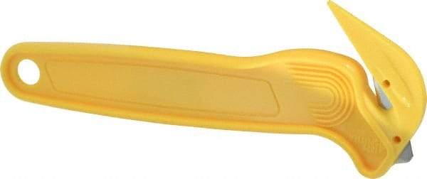 PHC - Fixed Film Cutter - Yellow Plastic Handle, 1 Blade Included - Industrial Tool & Supply