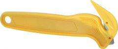 PHC - Fixed Film Cutter - Yellow Plastic Handle, 1 Blade Included - Industrial Tool & Supply