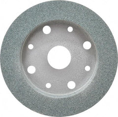 Norton - 6" Diam, 4" Hole Size, 1" Overall Thickness, 60 Grit, Type 2 Tool & Cutter Grinding Wheel - Medium Grade, Silicon Carbide, I Hardness, Vitrified Bond, 3,600 RPM - Industrial Tool & Supply