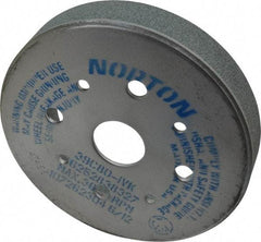 Norton - 6" Diam, 4" Hole Size, 1" Overall Thickness, 80 Grit, Type 2 Tool & Cutter Grinding Wheel - Medium Grade, Silicon Carbide, I Hardness, Vitrified Bond, 3,600 RPM - Industrial Tool & Supply