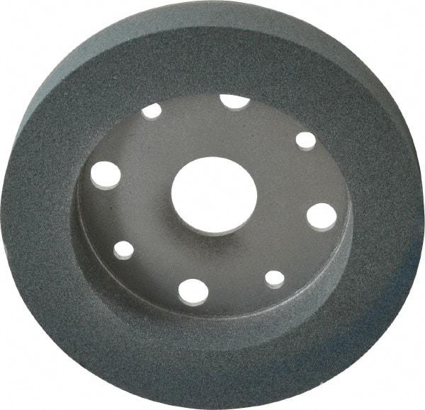Norton - 6" Diam, 4" Hole Size, 1" Overall Thickness, 100 Grit, Type 2 Tool & Cutter Grinding Wheel - Fine Grade, Silicon Carbide, I Hardness, Vitrified Bond, 3,600 RPM - Industrial Tool & Supply