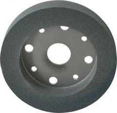 Norton - 6" Diam, 4" Hole Size, 1" Overall Thickness, 100 Grit, Type 2 Tool & Cutter Grinding Wheel - Fine Grade, Silicon Carbide, I Hardness, Vitrified Bond, 3,600 RPM - Industrial Tool & Supply