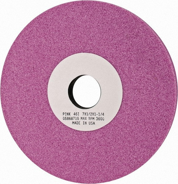 Grier Abrasives - 7" Diam x 1-1/4" Hole x 1/2" Thick, I Hardness, 46 Grit Surface Grinding Wheel - Industrial Tool & Supply