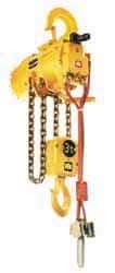Ingersoll-Rand - 4,400 Lb Load Limit, 10' Max Height Top Hook Air Hoist - 13 FPM Lift Speed, 23" Min Headroom, Pendant Control - Industrial Tool & Supply