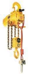 Ingersoll-Rand - 4,400 Lb Load Limit, 10' Max Height Top Hook Air Hoist - 13 FPM Lift Speed, 23" Min Headroom, Pendant Control - Industrial Tool & Supply