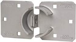 American Lock - 8-1/2" Long x 4-1/2" Wide, Door Hasp - Hardened Steel - Industrial Tool & Supply