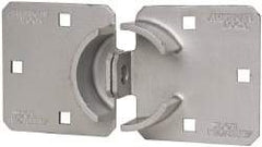 American Lock - 8-1/2" Long x 4-1/2" Wide, Door Hasp - Hardened Steel - Industrial Tool & Supply