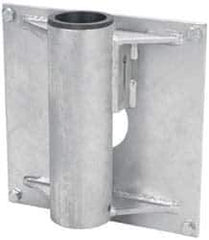THERN - 8 Inches Long x 3.88 Inches Wide x 14.56 Inches Deep x 1/2 Inches Thick Davit Crane Wall Mount Base - 7 Inches Distance Between Mounting Hole Centers, 0.41 Inches Hole Diameter, Galvanized Finish - Industrial Tool & Supply