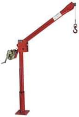 THERN - 500 Lbs. Limit Spur Gear Hand Winch - 56.41 Inch Overall Height, 12.96 Inch Base Height, Enamel Finish - Industrial Tool & Supply