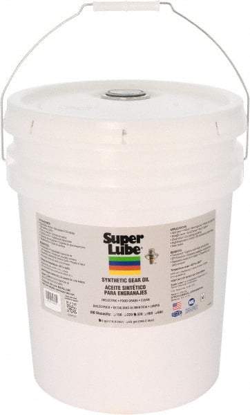 Synco Chemical - 5 Gal Pail, Synthetic Gear Oil - -45°F to 450°F, ISO 320 - Industrial Tool & Supply